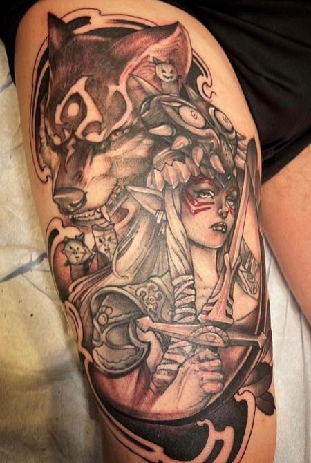 Tattoos - Al Perez Zelda Portrait - 144627